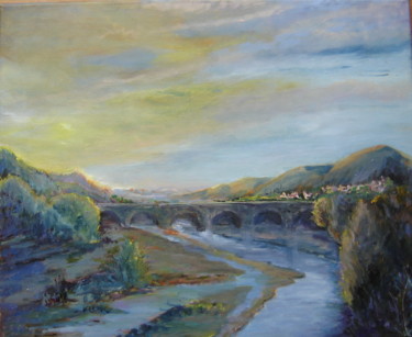 Peinture intitulée "19-dernier-pont.jpg" par Freda Bey, Œuvre d'art originale, Huile