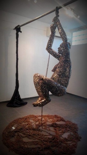 Installation intitulée "(Sans titre) Exposi…" par Freddy Tsimba, Œuvre d'art originale