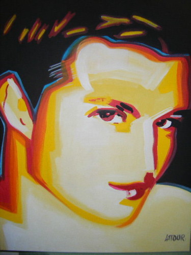 Painting titled "Arnaud" by Frederique Latour, Original Artwork, Acrylic