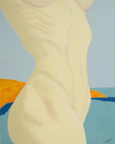 Painting titled "" Vue sur mer "" by Frédéric Adam, Original Artwork, Acrylic