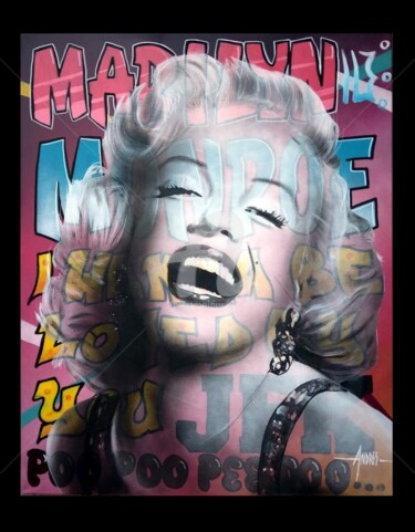 Pintura titulada "Marylin Monroe" por Frédéric Andrès, Obra de arte original, Acrílico