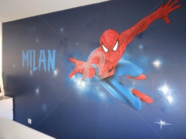 "Spiderman." başlıklı Tablo Frédéric Andrès tarafından, Orijinal sanat, Sprey boya