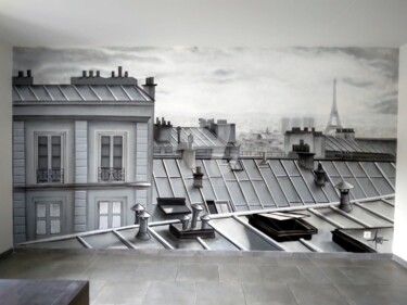 Peinture intitulée "Paris." par Frédéric Andrès, Œuvre d'art originale, Bombe aérosol