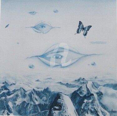 Peinture intitulée "Ouvertures" par Frédéric Andrès, Œuvre d'art originale, Huile