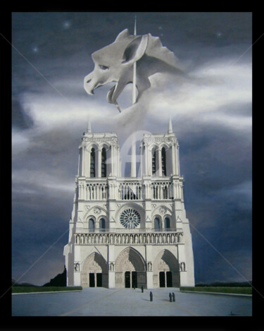 Peinture intitulée "Monstres sacrés" par Frédéric Andrès, Œuvre d'art originale, Huile