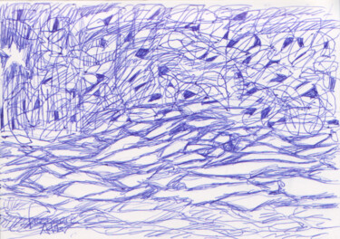 Dibujo titulada "Somptueux tapis d'o…" por Frédéric Avez, Obra de arte original, Bolígrafo