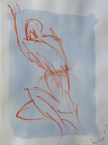 Dessin intitulée "Feuillage 1. Encre…" par Frédéric Belaubre, Œuvre d'art originale, Encre