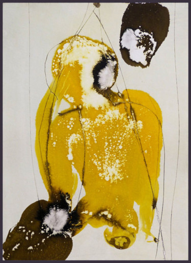 Dessin intitulée "9. Encre sur papier…" par Frédéric Belaubre, Œuvre d'art originale, Encre