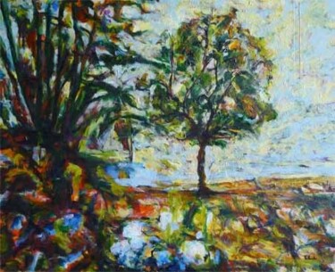 Peinture intitulée "arbre eau, arbre te…" par Frédéric Bellaïche, Œuvre d'art originale
