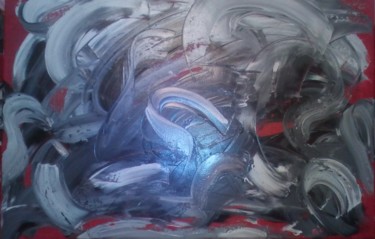 Malerei mit dem Titel "cerveau" von Frédéric Bennaï, Original-Kunstwerk, Öl