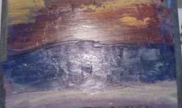 Peinture intitulée "mer chaude" par Frédéric Bennaï, Œuvre d'art originale, Huile