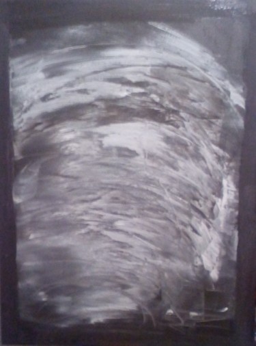 Peinture intitulée "échographie" par Frédéric Bennaï, Œuvre d'art originale, Huile