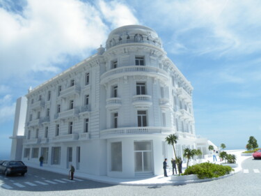 雕塑 标题为“Maquette Hôtel Alex…” 由Frédéric Berrin, 原创艺术品, 建筑