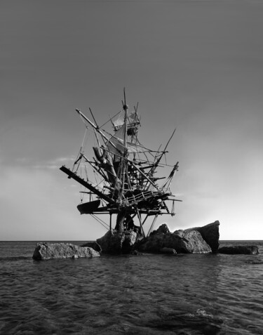 Arts numériques intitulée "Deuxieme naufrage 0…" par Frédéric Berrin, Œuvre d'art originale, Photo montage