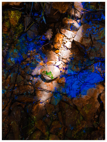 Photographie intitulée "vitrail d'eau" par Frédéric Bons, Œuvre d'art originale, Photographie numérique