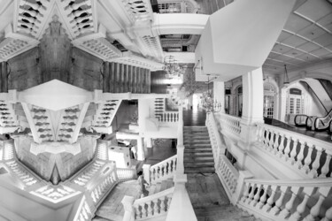Fotografia zatytułowany „Paradoxal Escalier” autorstwa Frederic Bos, Oryginalna praca, Fotomontaż