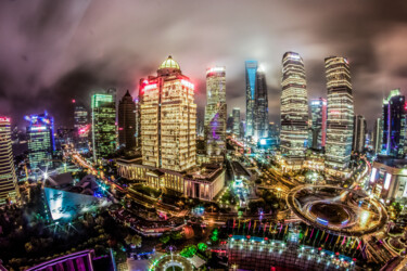 Photography titled "Escale à Shanghai" by Frederic Bos, Original Artwork, Digital Photography