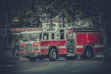 Photographie intitulée "San Francisco Fire…" par Frederic Bos, Œuvre d'art originale, Photographie numérique