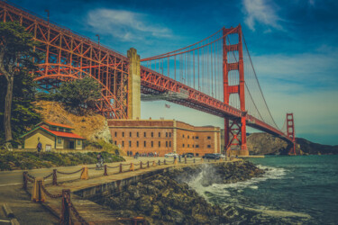 Photography titled "Golden Gate Bridge…" by Frederic Bos, Original Artwork, Digital Photography