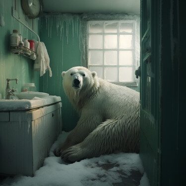 Digitale Kunst getiteld "Bear" door Frederic Coinsin, Origineel Kunstwerk, Foto Montage