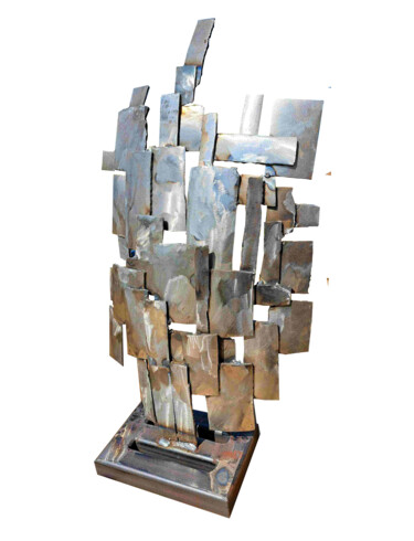Sculpture intitulée "Voile" par Frédéric Dhennin, Œuvre d'art originale, Métaux