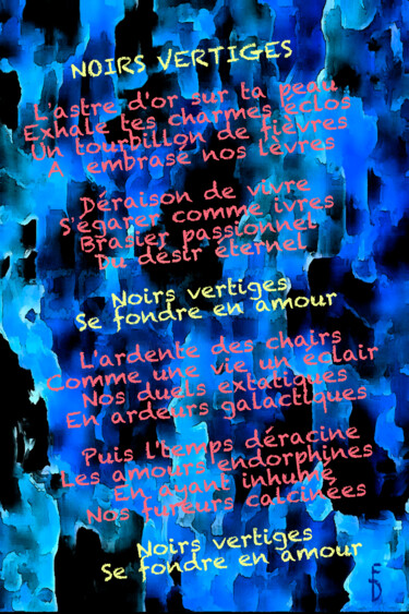 Digitale Kunst mit dem Titel "NOIRS VERTIGES paro…" von Frédéric Didillon, Original-Kunstwerk, Collagen