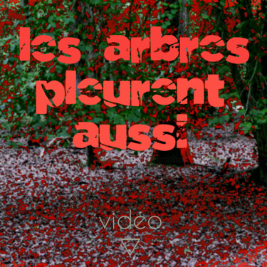 Installazione intitolato "Les arbres pleurent…" da Frédéric Didillon, Opera d'arte originale, Video