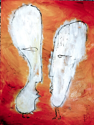 Painting titled "Silbert et Sideline…" by Frédéric Didillon, Original Artwork, Acrylic