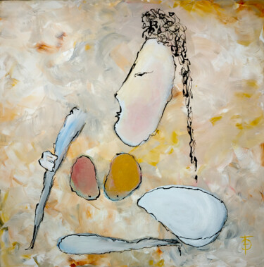 Malerei mit dem Titel "Noélise" von Frédéric Didillon, Original-Kunstwerk, Acryl