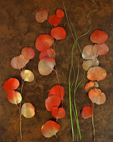 Collages intitulée "ART PLANT 04" par Frédéric Didillon, Œuvre d'art originale, Collages Monté sur Autre panneau rigide