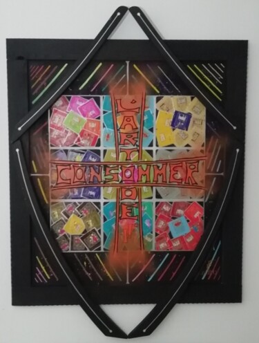 Painting titled "ART DE CONSOMMER KT" by Frédéric Foulché (FF), Original Artwork, Acrylic