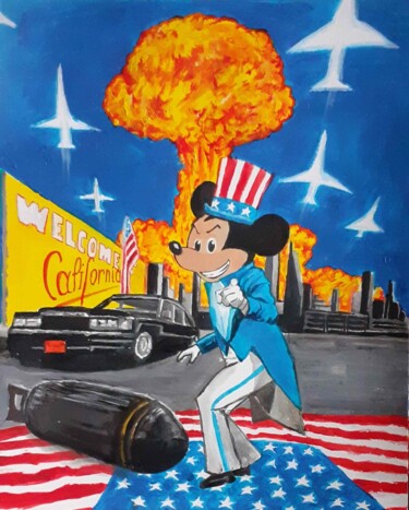 Malarstwo zatytułowany „America” autorstwa Frédéric Fournier, Oryginalna praca, Akryl