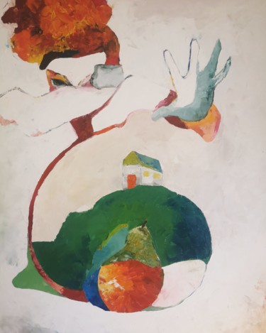 Schilderij getiteld "Perception" door Celia Graziani, Origineel Kunstwerk, Olie