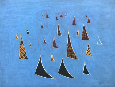 Tekening getiteld "Maritime XXV" door Frédéric Hartmann, Origineel Kunstwerk, Pastel