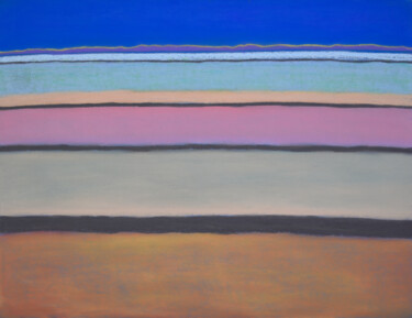 Dessin intitulée "Vers l'horizon" par Frédéric Hartmann, Œuvre d'art originale, Pastel