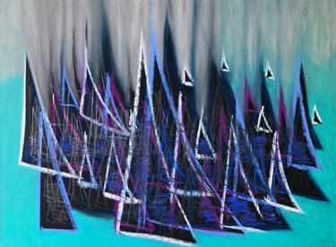 Dessin intitulée "Maritime XXIII" par Frédéric Hartmann, Œuvre d'art originale, Pastel