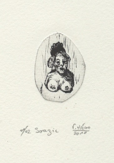 Dessin intitulée "Soazic." par Frhégo, Œuvre d'art originale, Autre