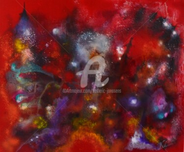 Painting titled "chaos" by Frederic Janssens (Fredj), Original Artwork, Acrylic