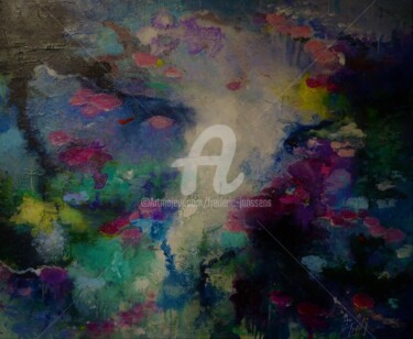 Malerei mit dem Titel "Ambiance Aquatique" von Frederic Janssens (Fredj), Original-Kunstwerk, Acryl