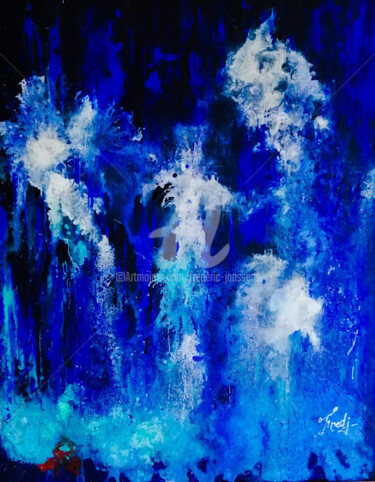 Peinture intitulée "Bluesette" par Frederic Janssens (Fredj), Œuvre d'art originale, Acrylique