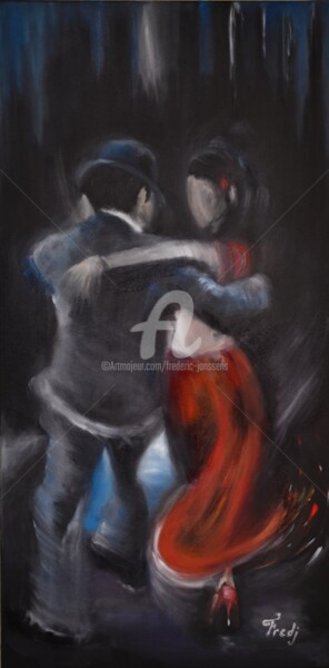 Peinture intitulée "TANGO LATINO 3" par Frederic Janssens (Fredj), Œuvre d'art originale, Huile