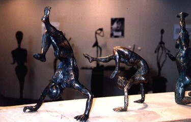 Sculpture titled "Figures libres" by Frédéric Lange, Original Artwork
