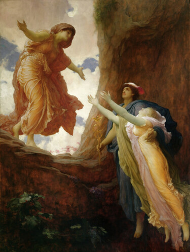 Schilderij getiteld "Le retour de Persép…" door Frederic Leighton, Origineel Kunstwerk, Olie