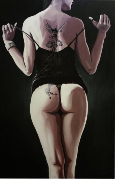 Peinture intitulée "tatoo" par Frédéric Leleu, Œuvre d'art originale
