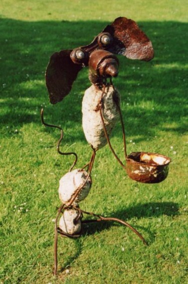 Sculpture intitulée "hungry dog" par Frédéric Leleu, Œuvre d'art originale