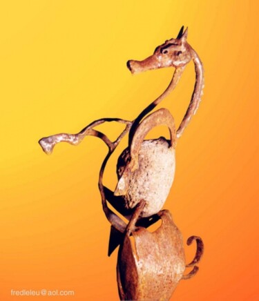 Sculpture intitulée "horse" par Frédéric Leleu, Œuvre d'art originale