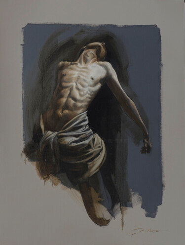Pintura titulada "Abandon II" por Frédéric Martin, Obra de arte original, Oleo Montado en Bastidor de camilla de madera