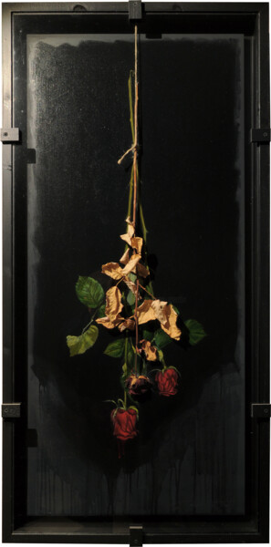 "De mémoire de rose" başlıklı Tablo Frédéric Martin tarafından, Orijinal sanat, Petrol Diğer sert panel üzerine monte edilmiş
