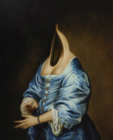 Картина под названием "Métamorphose I" - Frédéric Martin, Подлинное произведение искусства, Масло