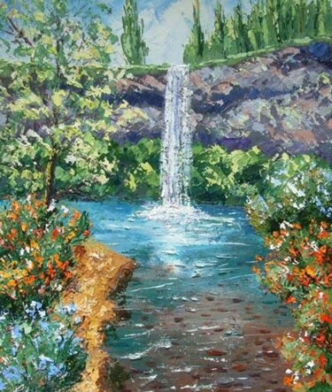 Painting titled "Silver Creek, Orego…" by Frederic Payet, Original Artwork